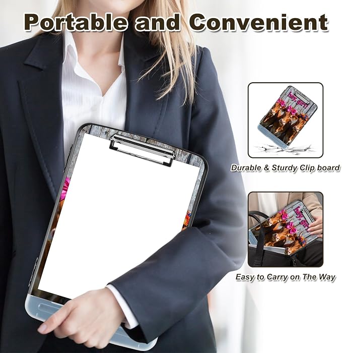 Clipboard with Storage, Nursing Clip Board 8.5 x 11 Storage Organization Box - Image 3