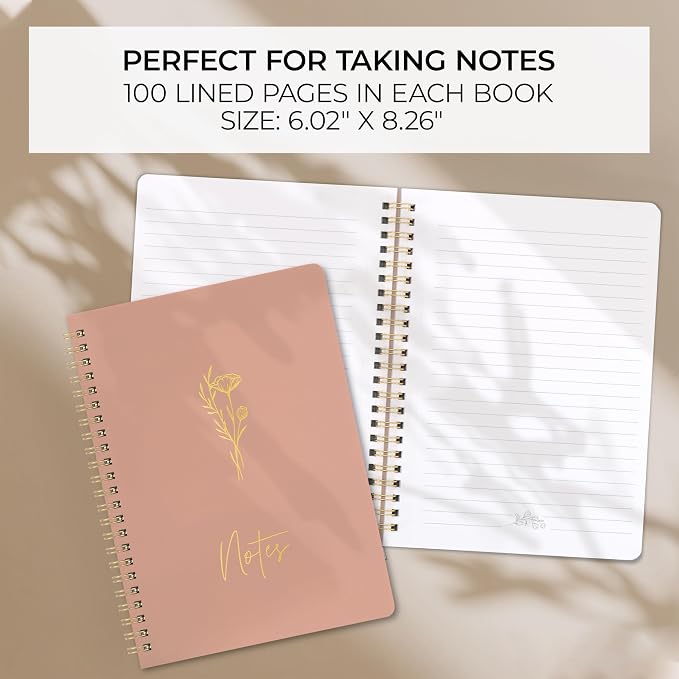 ZICOTO Aesthetic Spiral Notebook Set of 3 - Image 3