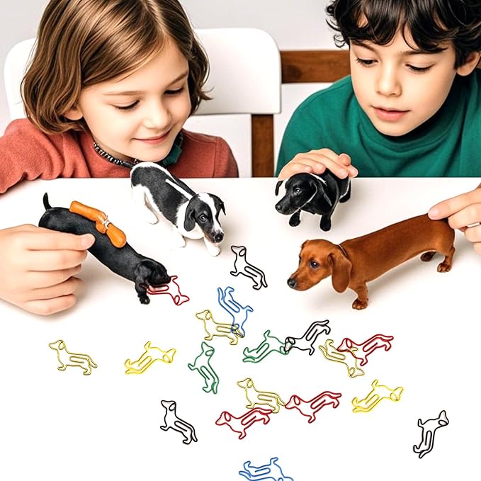 50 Pcs Dachshund Dog Paper Clips – Dachshund Office Supplies, Desk Accessories - Image 5