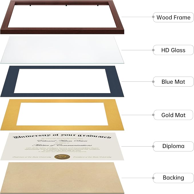 upsimples 11x14 Diploma Frame Certificate Degree Document Frame - Image 4