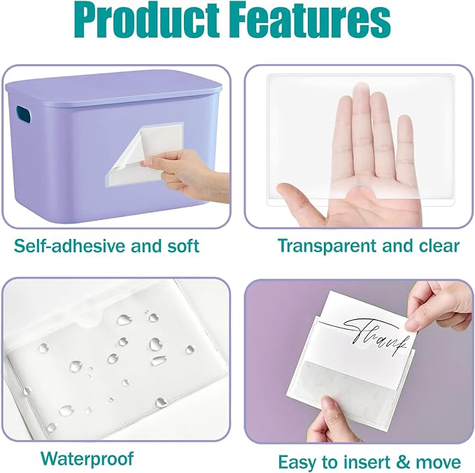 36 Pack Index Card Holder 4x6 Inch, Labels - Image 3