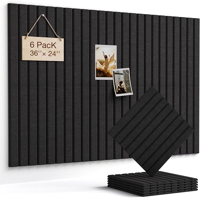 Felt Bulletin Board 36"×24" Cork Board by Woovio