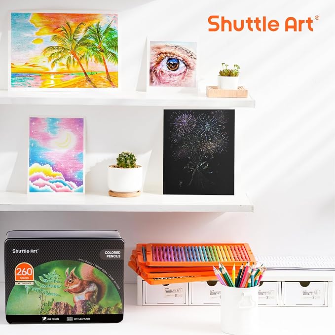Shuttle Art 260 Coloring Pencils - Image 9