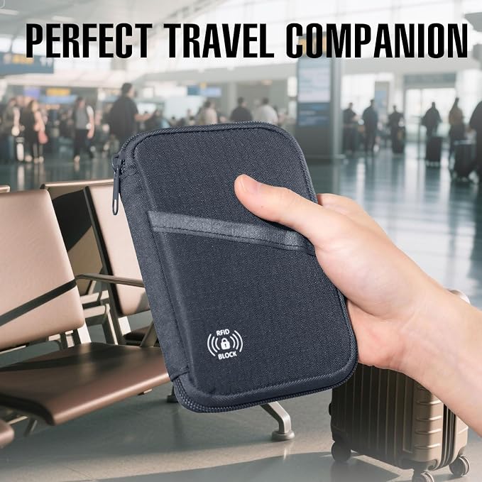 FIREDOG Passport Holder for Travel, RFID Blocking Passport Holder & Travel - Image 7