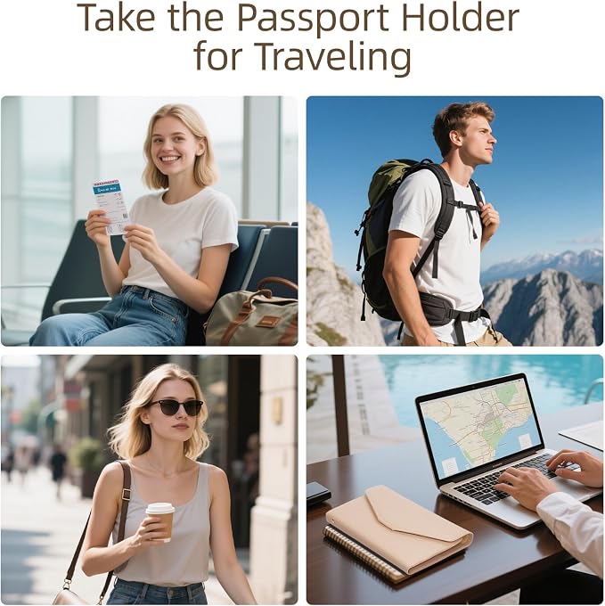 ZOPPEN Mulit-purpose Rfid Blocking Passport Holder Travel Wallet Passport and - Image 8