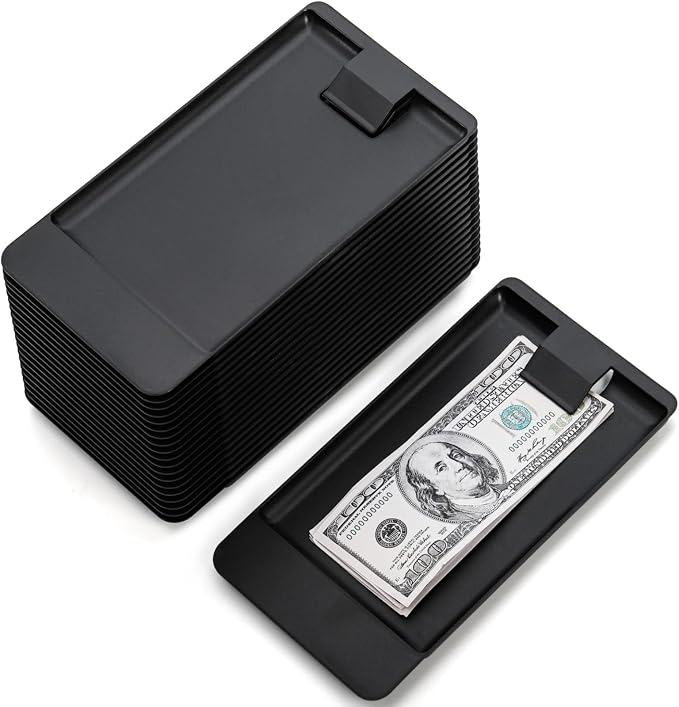 AVLA 20 Pack Check Holders, Restaurant Check Presenters, Guest Receipt Holder by AVLA