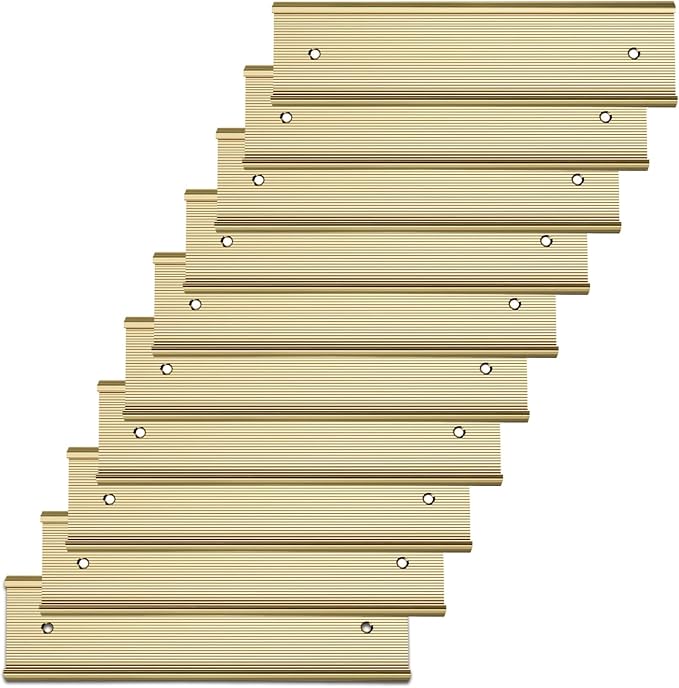 10 Pack Aluminum Name Plate Holders by Unknown
