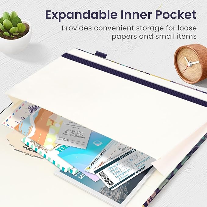 Lined Journal Notebook for Women & Men, Hardcover Leather Journal for writing - Image 5