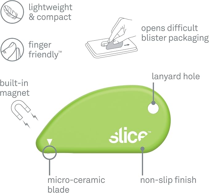 Slice Micro Safety Cutter | Safe Ceramic Box Cutter Lasting 11x Longer than - Image 3