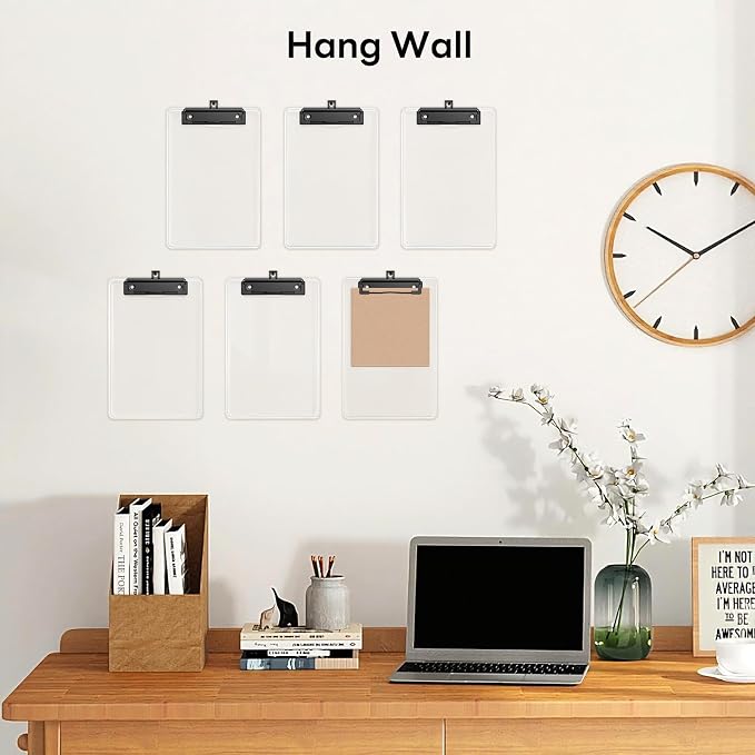 6 Pack Colorful Small Clipboard, A5 Mini Clip Board | Black Clip, 9 x 6" - Image 6