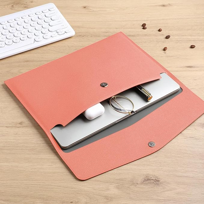 VANRA 1 Piece PU Leather Envelope File Folders A4 Paper Document Filing - Image 3