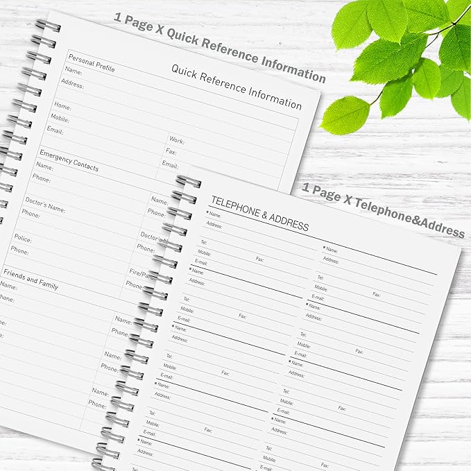 Daily Planner Undated, Asten To Do List Notebook Hourly Schedules Spiral - Image 5