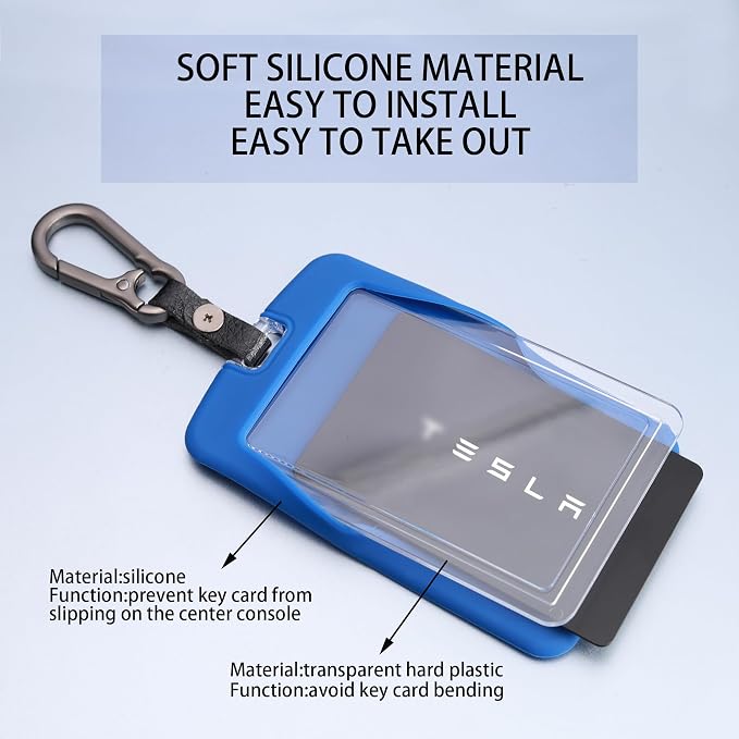 TANDRIVE 2PCS Silicone Key Card Holder Case Compatible - Image 5