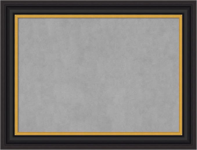 Amanti Art Black Framed Magnetic Board 26x34 Medium Vision Board by AmantiArt