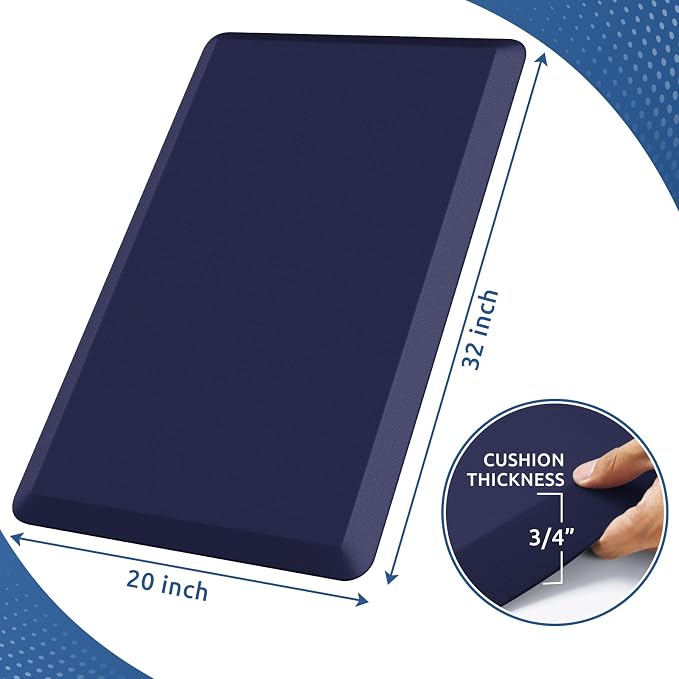 KitchenClouds Kitchen Mat Cushioned Anti Fatigue Rug 20"x32" Water Resistant - Image 2
