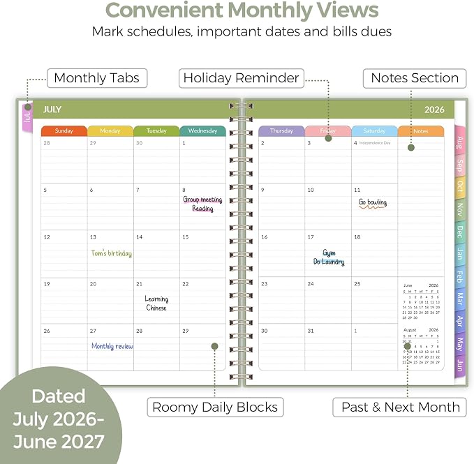 SKYDUE Teacher Planner 2026-2027 Academic Year, 8.5" x 11" Teacher Lesson - Image 4
