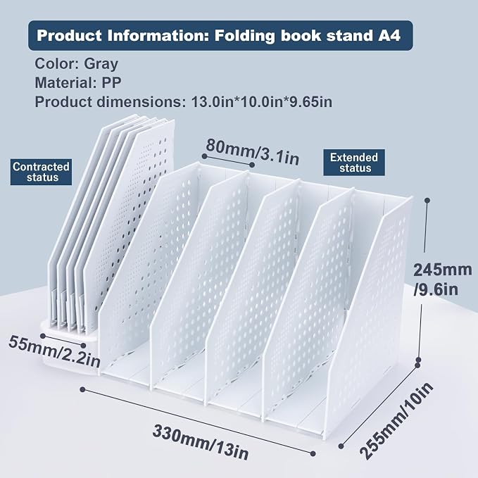 FRETONBA Collapsible Magazine File Holder - Image 7