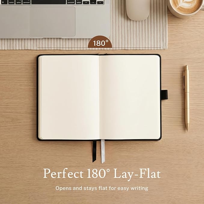 PAGELYST Blank Journal Notebook, 200 Pages, 4 Pack Leather Hardcover Notebook - Image 6