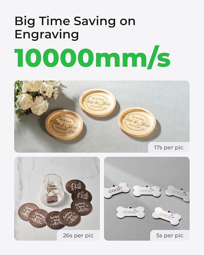 xTool F1 Ultra 20W Fiber & Diode Dual Laser Engraver, 10000mm/s Ultra Fast Laser Engraver and Cutter Machine for Jewelry, Metal, Wood, 16MP Smart Camera, Auto Streamline, 3D Engraving Machine-DeskLoop Office