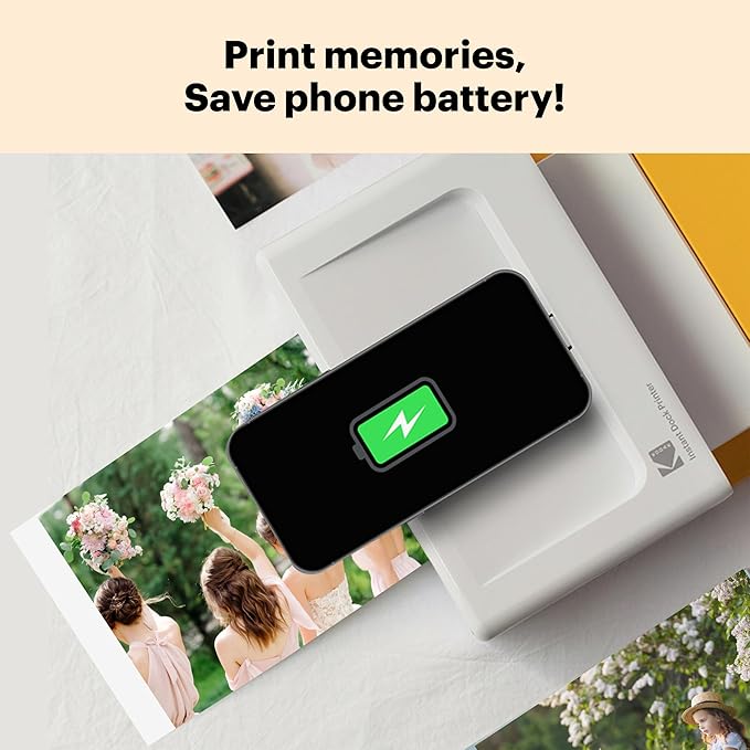 KODAK Dock Plus 4PASS Instant Photo Printer, 4x6 inches, 90 Sheets Bundle-DeskLoop Office