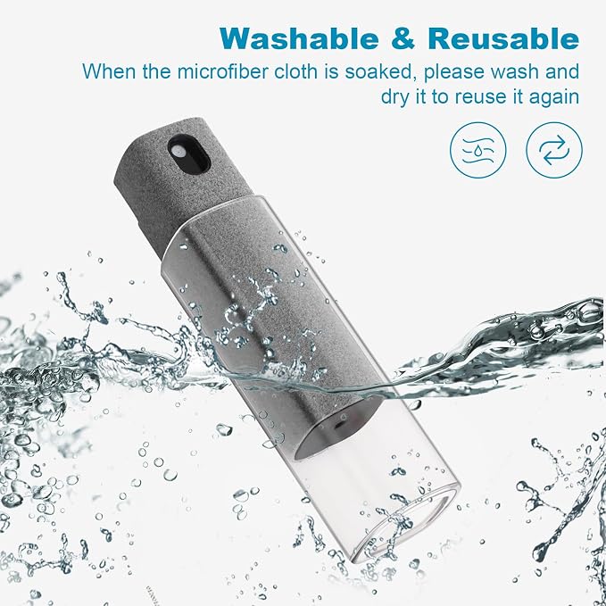 4 Pack Screen Cleaner 3-in-1 Touchscreen Mist Cleaner Spray and Microfiber - Image 6
