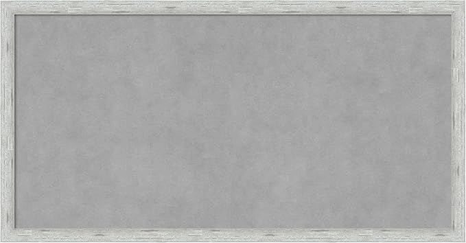 Amanti Art Silver Framed Magnetic Board 13x25 Small Vision Board by AmantiArt