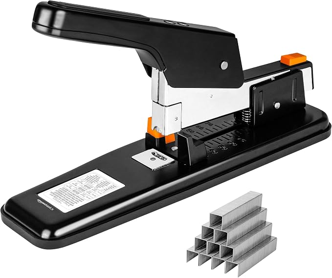Amazon Basics Heavy-Duty Stapler, 90 Sheets High Capacity, Large Office Stapler by AmazonBasics