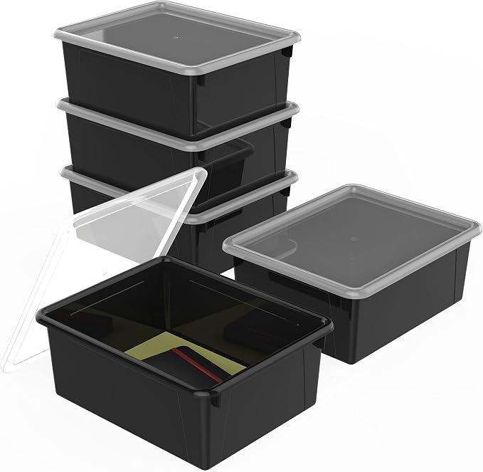 Storex Letter Size Deep Storage Tray – Organizer Bin - Image 4