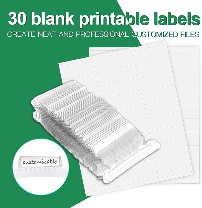 HERKKA Hanging File Folders, 30 Pack Reinforced Letter Size Hanging Folders - Image 5