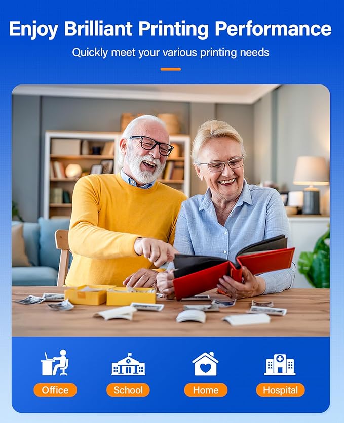 936e 936XL High Yield Ink Cartridges with Chip 4-Pack Set Replacement for HP 936 936e Ink Works with HP OfficeJet Pro 9125e 9135e 9110b 9128e 9130b 9122e 9120e 9730e Printers Black Cyan Magenta Yellow-DeskLoop Office