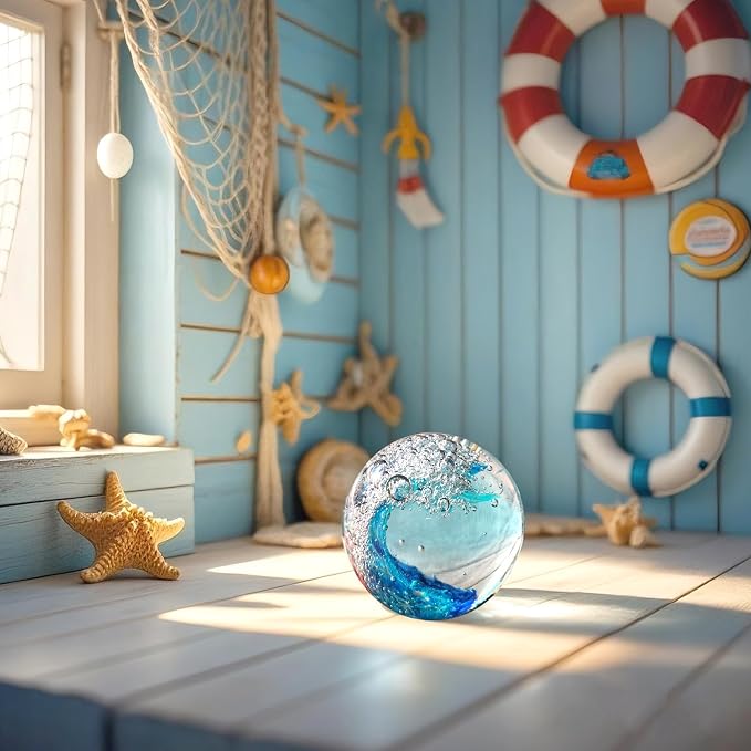 Ocean Wave Glass Ball - Image 2