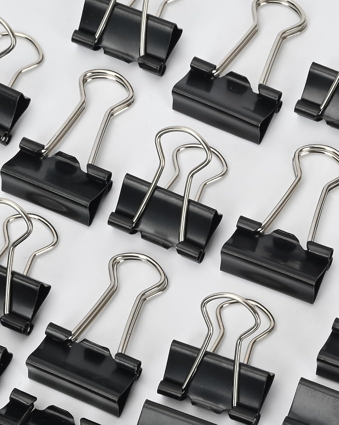 Binder Clips, 50 Pack, 0.75 in Small Paper Clips - Image 7