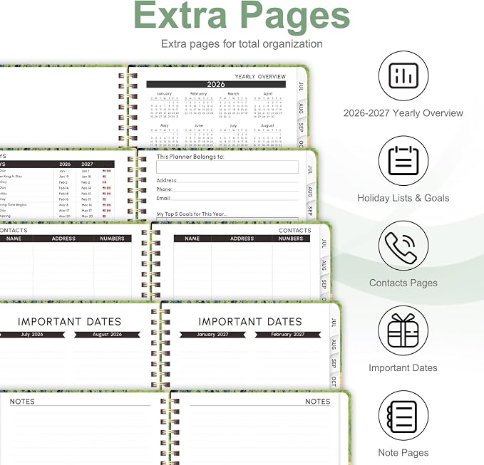 Planner 2026-2027, Weekly and Monthly Academic Year Calendar Planner, July 2026 - Image 5