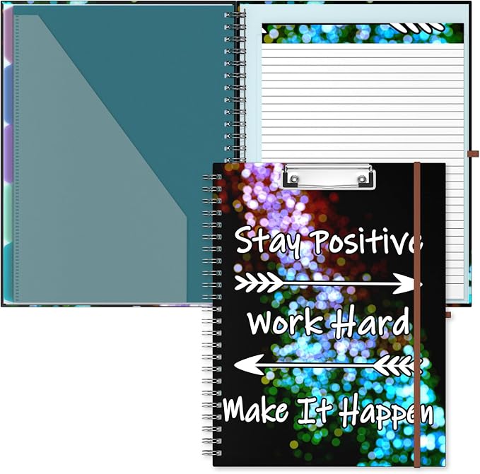Hongri Clipboard Folio with Refillable Lined Notepad, 8.5 x 11 Folders with by Hongri