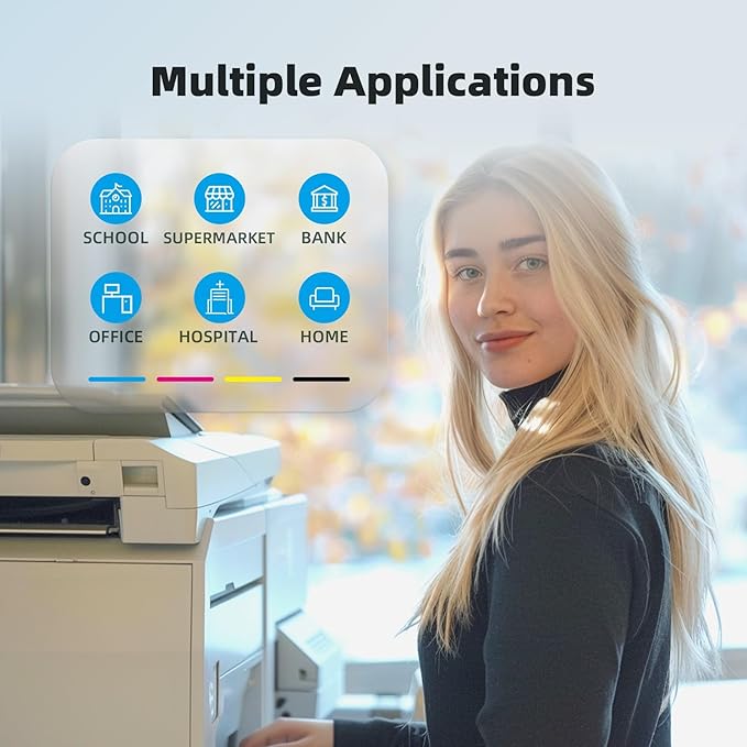 LC406 Ink Cartridges Compatible for Brother LC406 LC406XL LC 406 XL Work for Brother MFC-J4335DW MFC-J5855DW MFC-J4535DW MFC-J6555DW MFC-J6955DW Printer (4 Pack, Black, Cyan, Magenta, Yellow)-DeskLoop Office