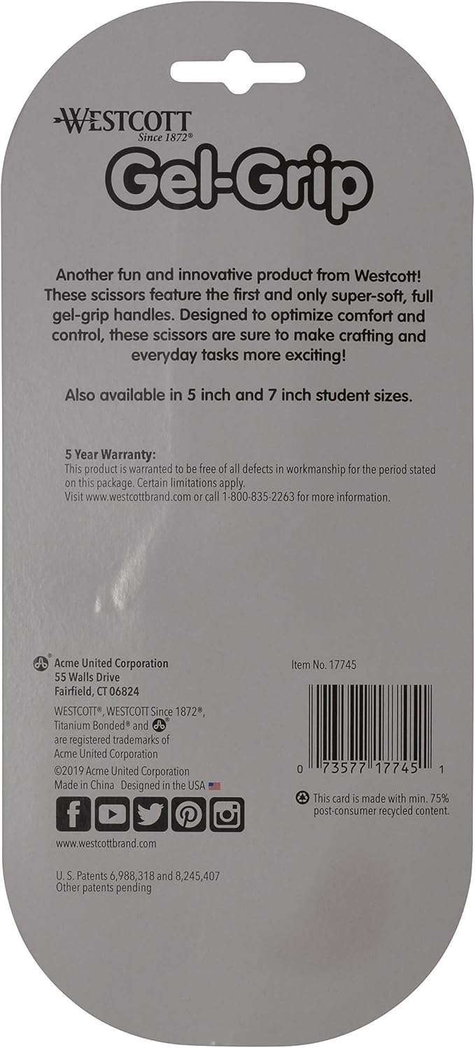 Westcott 8" Gel-Grip Multipurpose Scissors - Image 7