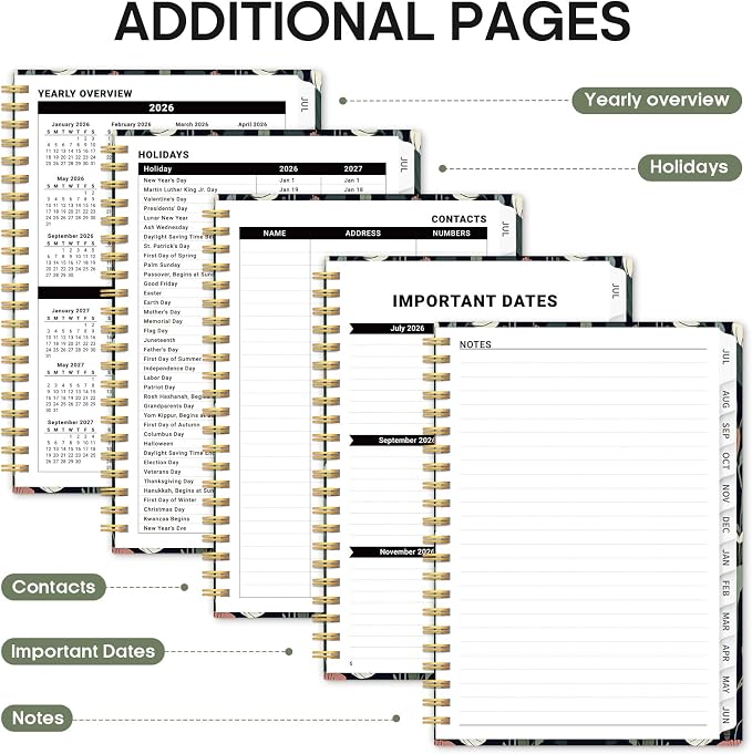 Planner 2026-2027, Academic Monthly and Weekly Calendar Planner - Image 5