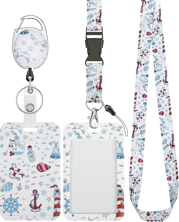 Uniclife Fashionable Sliding Badge Holder Cruise Pattern Plastic Case by UnicLife