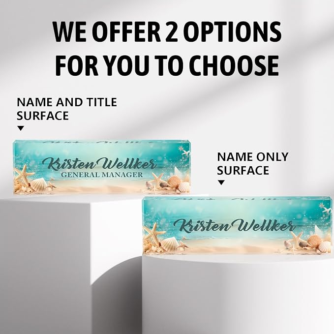 Personalized Name Plate for Desk Custom Acrylic Desk Name Plate Custom Employee - Image 5