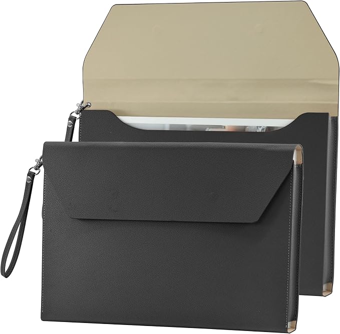 VANRA Expanding File Folder Organizer PU Leather Document Holder File Pocket by VANRA