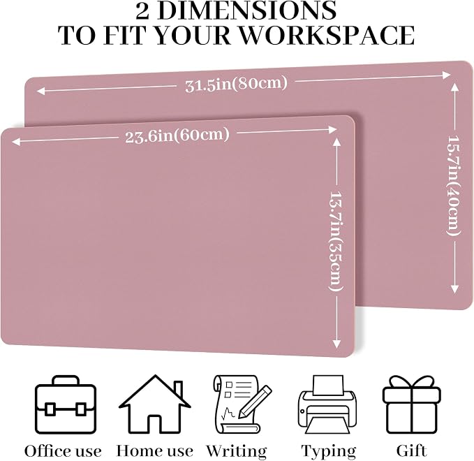Non-Slip Desk Pad Mat, Leather Desk Mat - Image 8