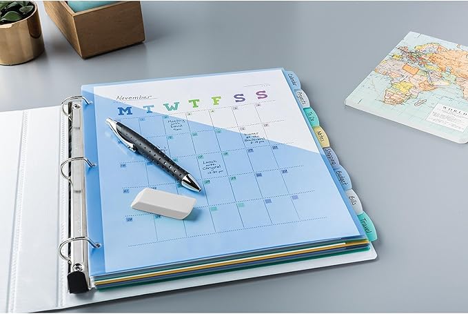 Avery Write & Erase Pocket Plastic Dividers - Image 2