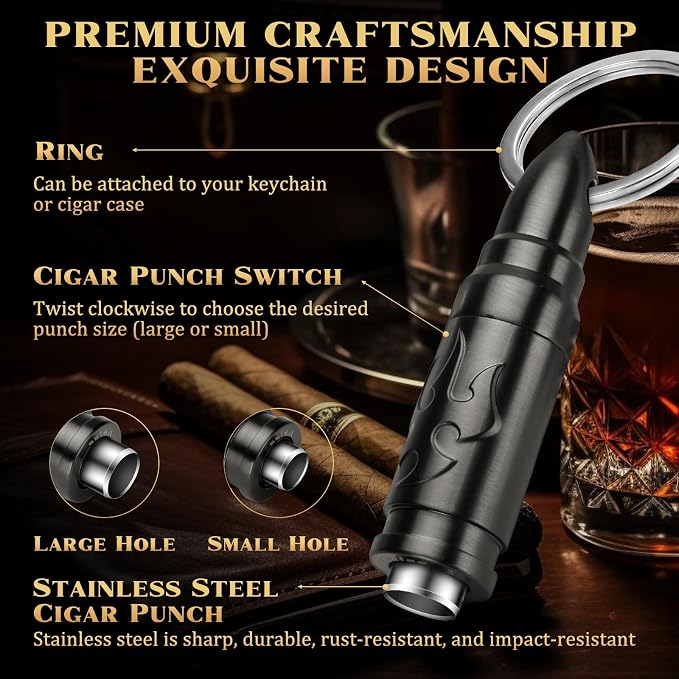 LIHTUN Portable Cigar Punch Cutter - Image 2