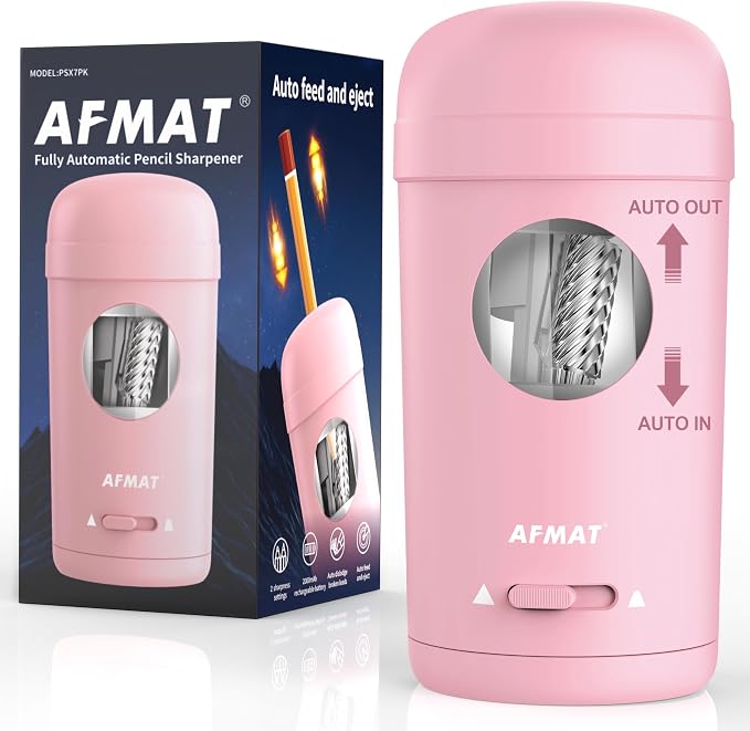AFMAT Electric Pencil Sharpener, Fully Automatic Pencil Sharpener by AFMAT