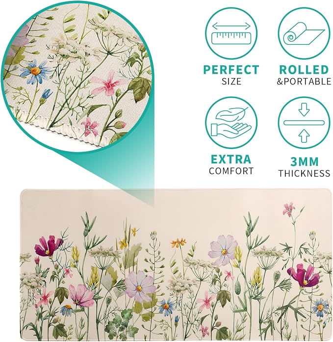 Flower Gaming Mouse Pad Large Mouse Pad - Image 5