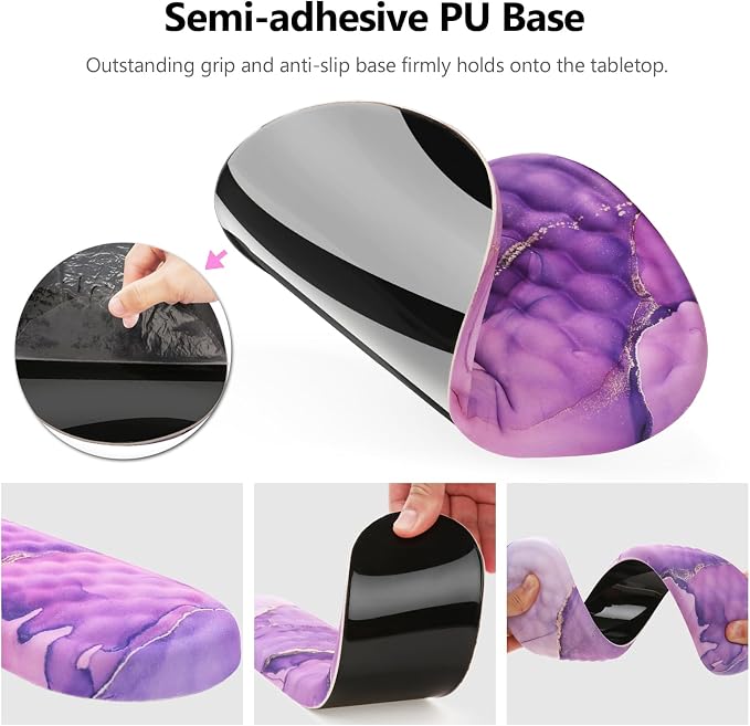 Mouse Pad Wrist Support, Laokiiy 2 in1 Keyboard Wrist Rest+ Ergonomic Mouse Pad - Image 4