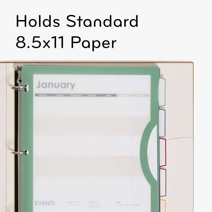 U Brands Poly 5-Tab Three Ring Binder Dividers - Image 5