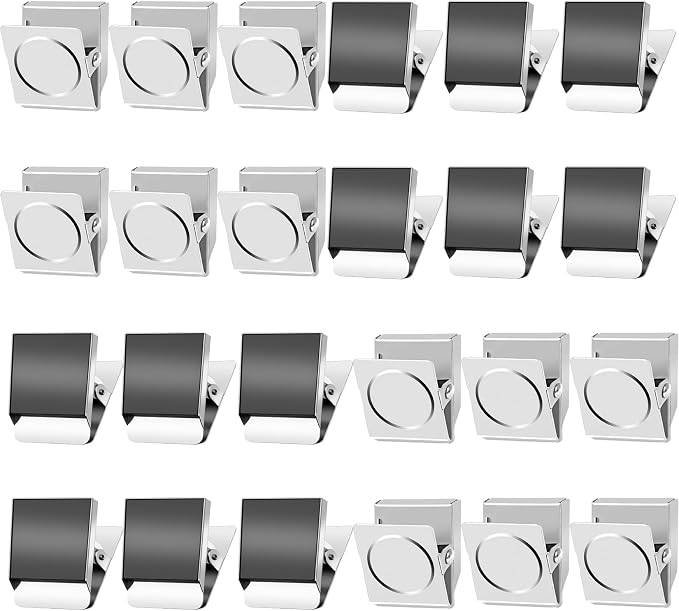 Grtard 24 Pack Magnetic Clips Heavy Duty, Magnet Clips by Grtard