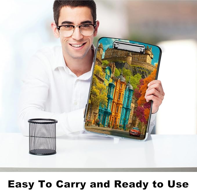 A4 Clipboard with Storage Pen Holder, Clipboards Organizer Nursing Clipboard - Image 6