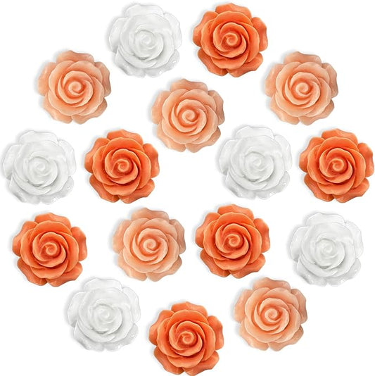 15 pcs - Cute Flower Magnets, Girl's Locker Magnets by KEYDUACU